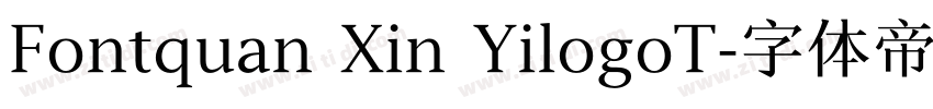 Fontquan Xin YilogoT字体转换